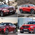 BMW X6 in Mercedes-Benz GLE coupe