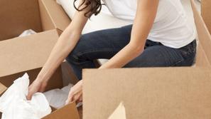 pakiranje, škatle, škatla, selitev