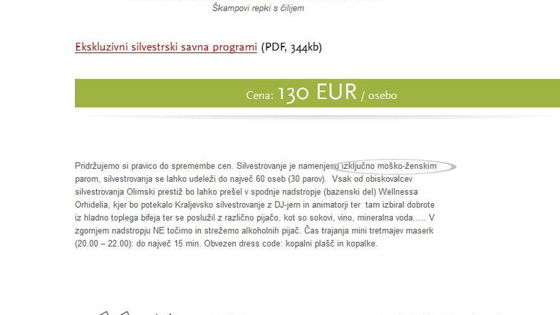 Terme Olimia silvestrovanje