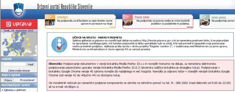 e-uprava opozorilo | Avtor: zurnal24.si
