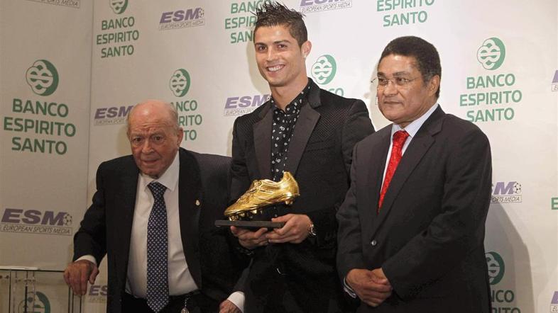 Di Stefano Cristiano Ronaldo Eusebio zlati čevelj Madrid podelitev nagrada trofe