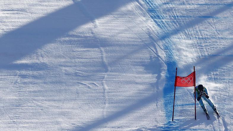 Tina Maze je v Whistlerju odpeljala svoj najboljši super-G kariere. (Foto: EPA)
