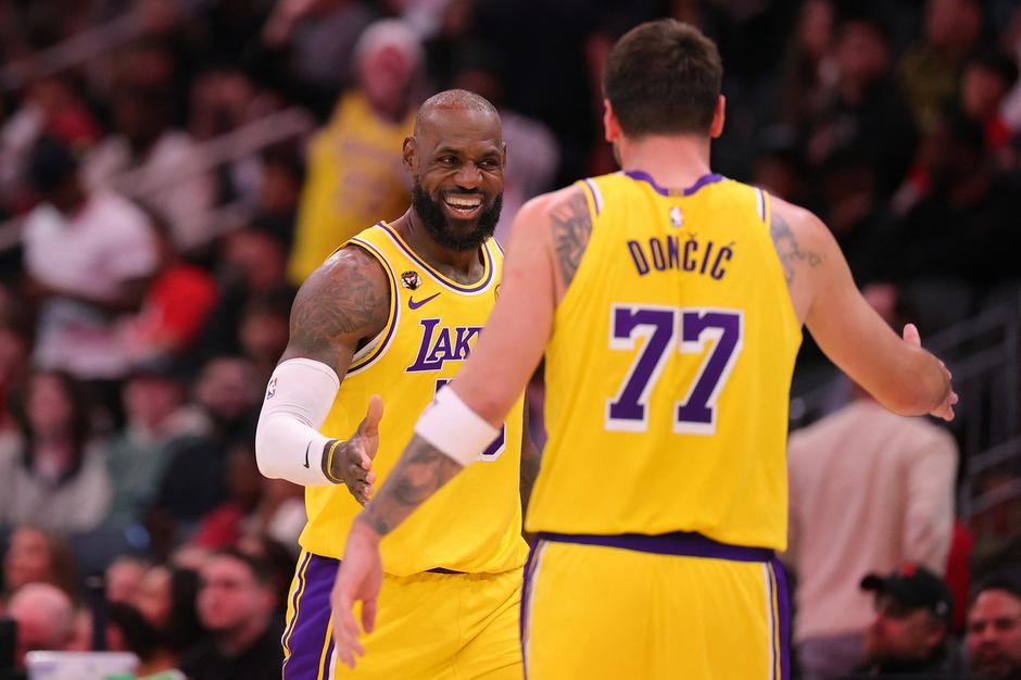 LeBron James in Luka Dončić | Avtor: Profimedia