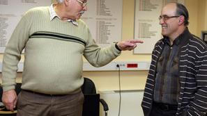 Predsednik Združenja rokometnih prvoligašev Slovenije Jože Galof (levo) zatrjuje