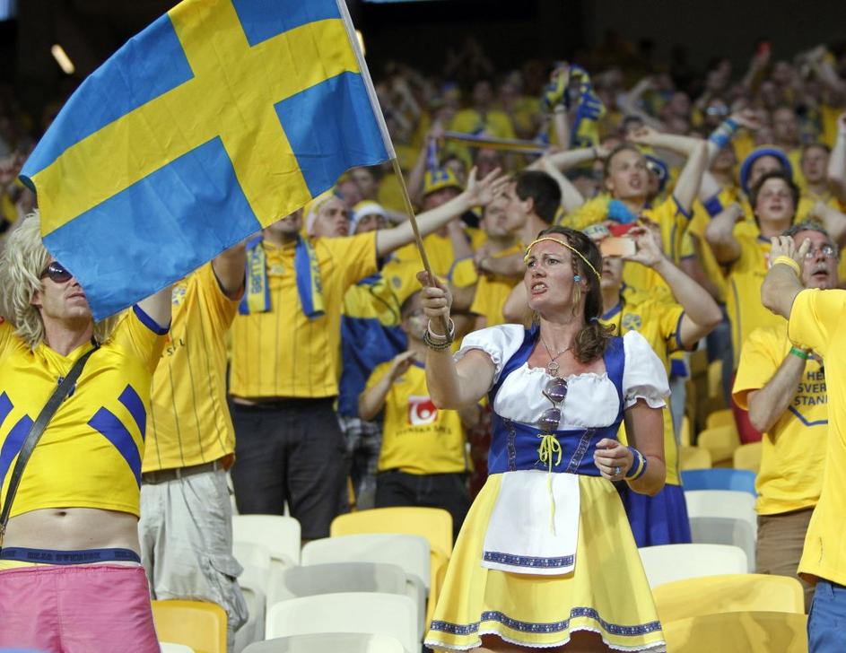 švedski navijači, ukrajina švedska euro 2012