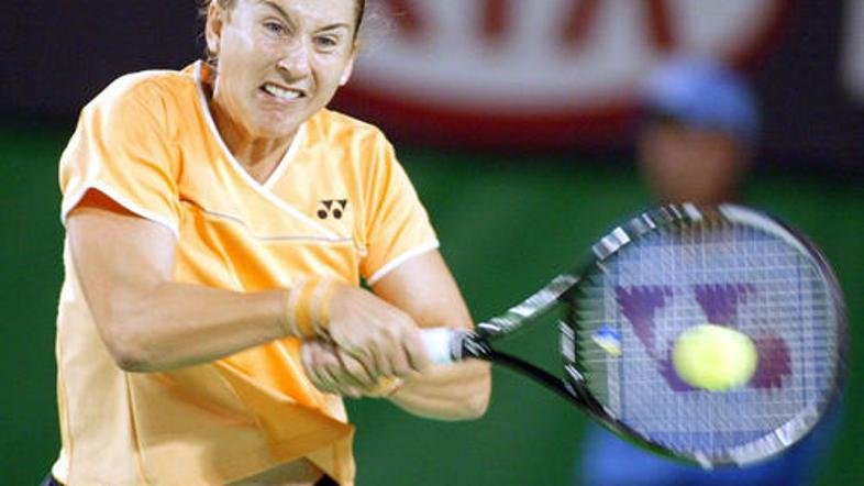 Monika Seleš na grand slam turnirju v Melbournu leta 2003