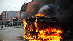 Skopje, policija, protestniki