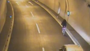 Pijani kolesar v šentviškem predoru