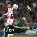 Benzema volej škarjice Ajax Real Madrid Liga prvakov
