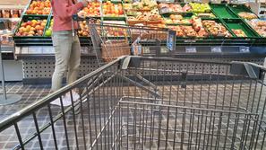 nakupovalni voziček trgovina