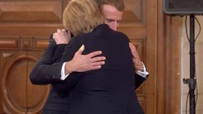 Angela Merkel in Emmanuel Macron
