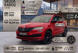 Škoda 1.5 TSI+Sportline+1.LAST+SLO+SAMO 58.845km+ACC