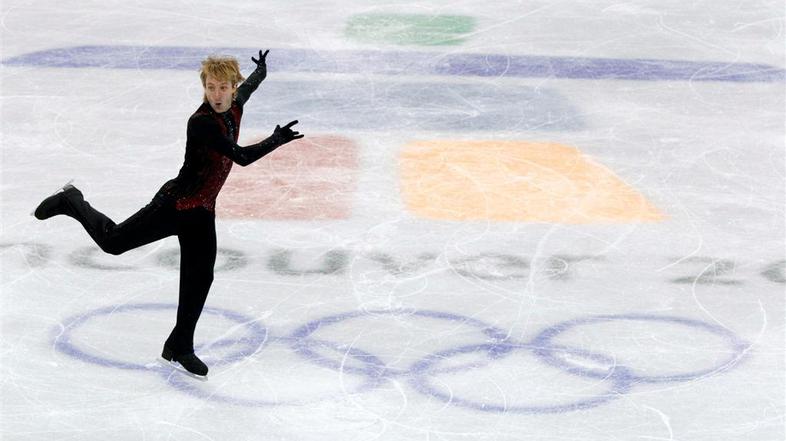 Jevgenij Pljuščenko je v Vancouvru osvojil srebrno kolajno. (Foto: Reuters)