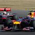 VN VB Silverstone 2010 dirka Mark Webber Lewis Hamilton Red Bull McLaren