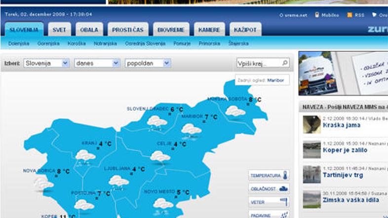 Lani je nagrado prejel tudi Žurnal24 za projekt Vreme.net izvajalca Domenca. © Ž