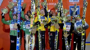 Nemčija Norveška Poljska Lahti svetovni pokal ekipna tekma smučarski skoki