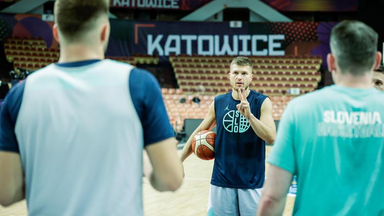 trening košarkarske reperezentance slovenije, eurobasket 2025, edo murić