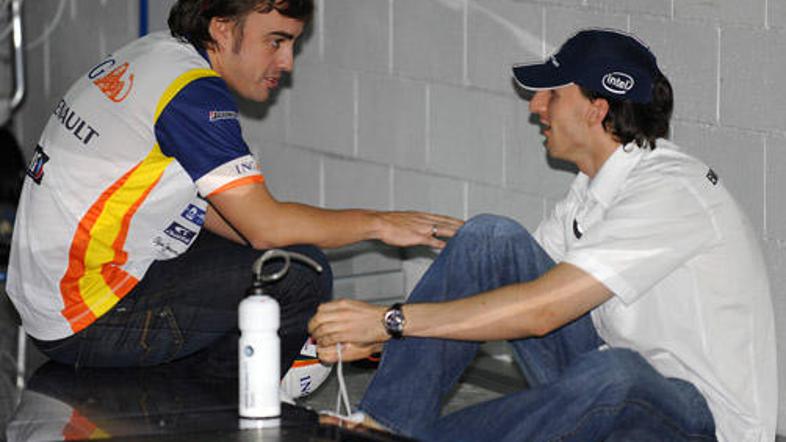 Alonso in Kubica sta stara prijatelja. Bosta kmalu tudi moštvena kolega?