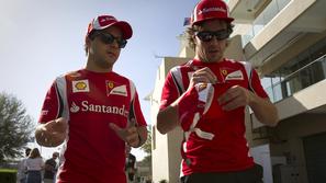 Felipe Massa Fernando Alonso VN Abu Dabija