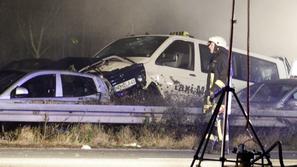 Verižno trčenje v Nemčiji.