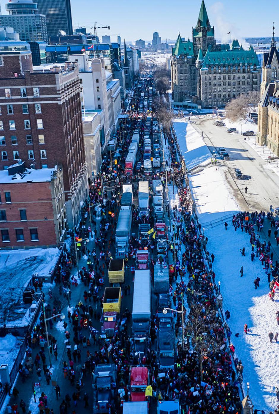Protest tovornjakarjev v Kanadi | Avtor: Epa