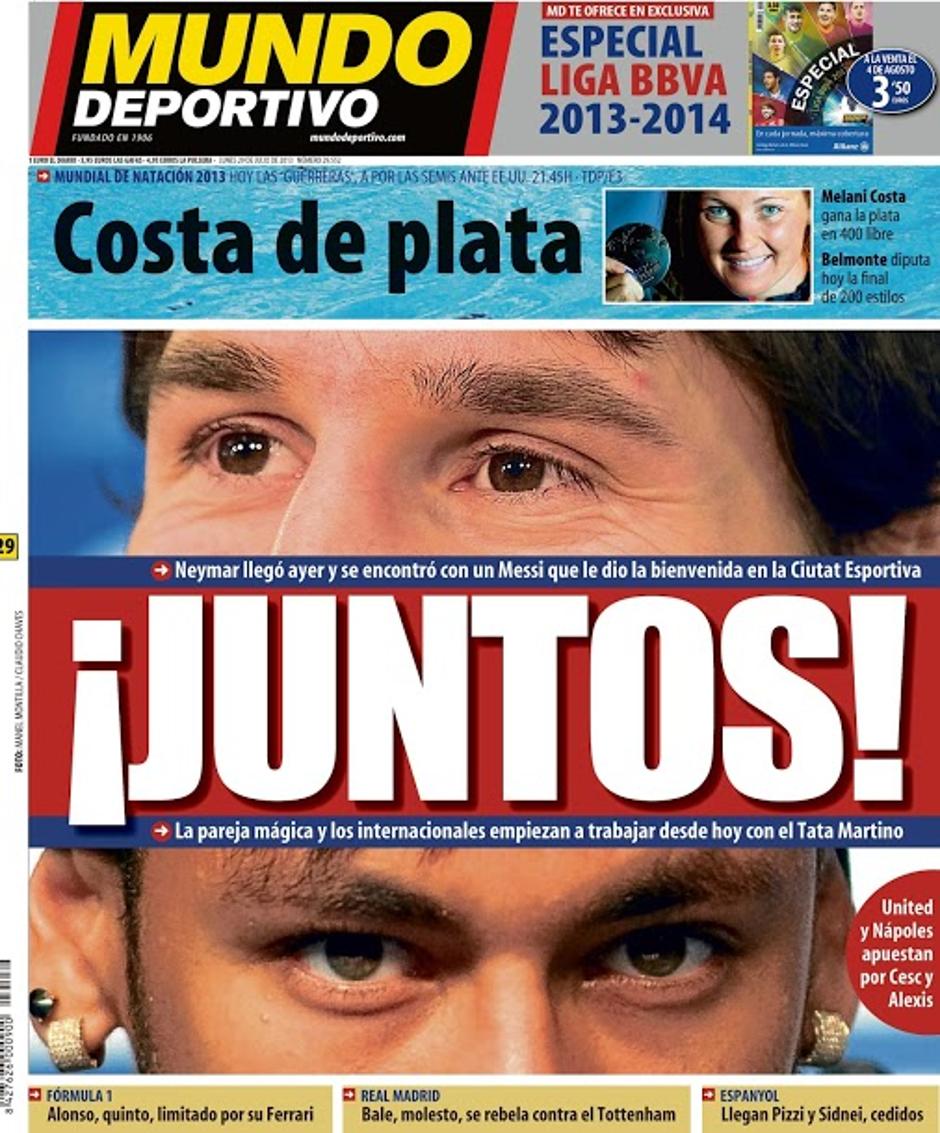 Neymar Messi Barcelona Mundo Deportivo časopis naslovnica skupaj | Avtor: Mundodeportivo.com