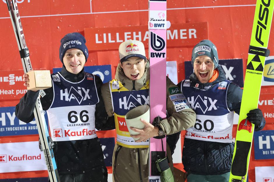 Domen Prevc Ryoyu Kobayashi Felix Hoffmann | Avtor: Profimedia