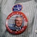 Značka za podporo kandidatu Newtu Gingrichu