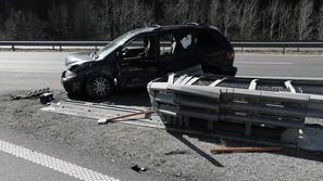 nesreča pri izvozu z gorenjske avtoceste Kranj zahod