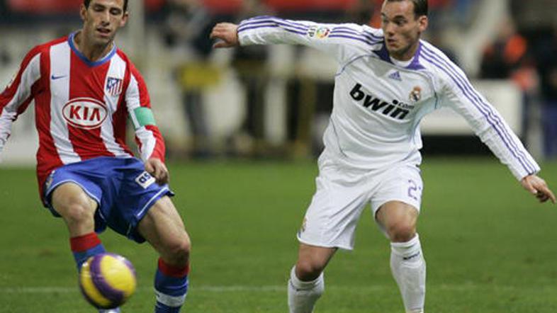 Sneijder je zadel že ob svojem debiju proti Atleticu.