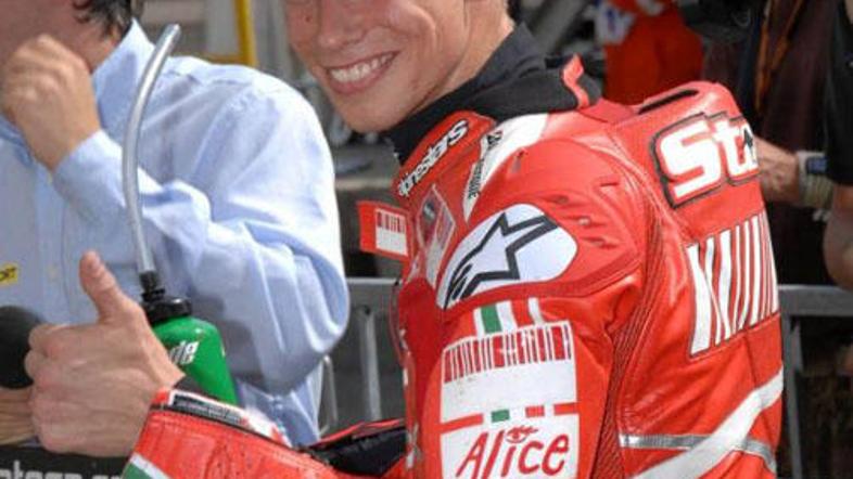 Casey Stoner, ki trenutno vodi v skupnem seštevku MotoGP, je pred VN San Marina 