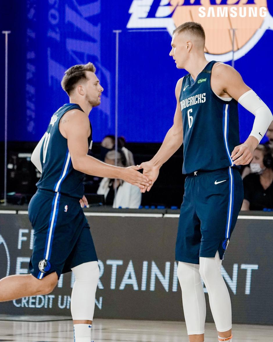 Luka Dončić Kristaps Porzingis | Avtor: Reševalni pas/Twitter