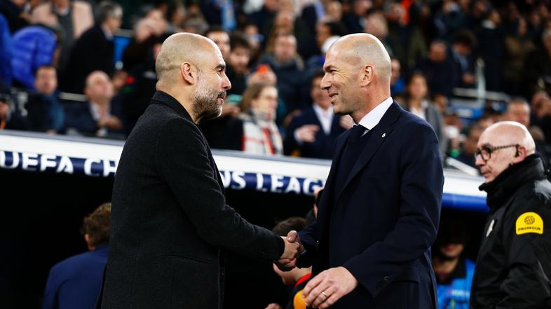 Pep Guardiola in Zinedine Zidane