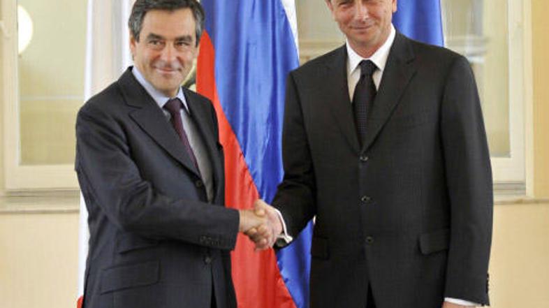 Po Fillonovih besedah Francija pri iskanju rešitev slovensko-hrvaškega spora ni 