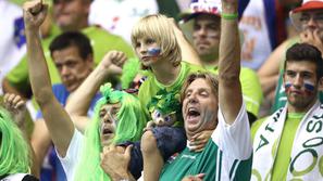 Gruzija Slovenija EuroBasket Celje Zlatorog navijači gledalci