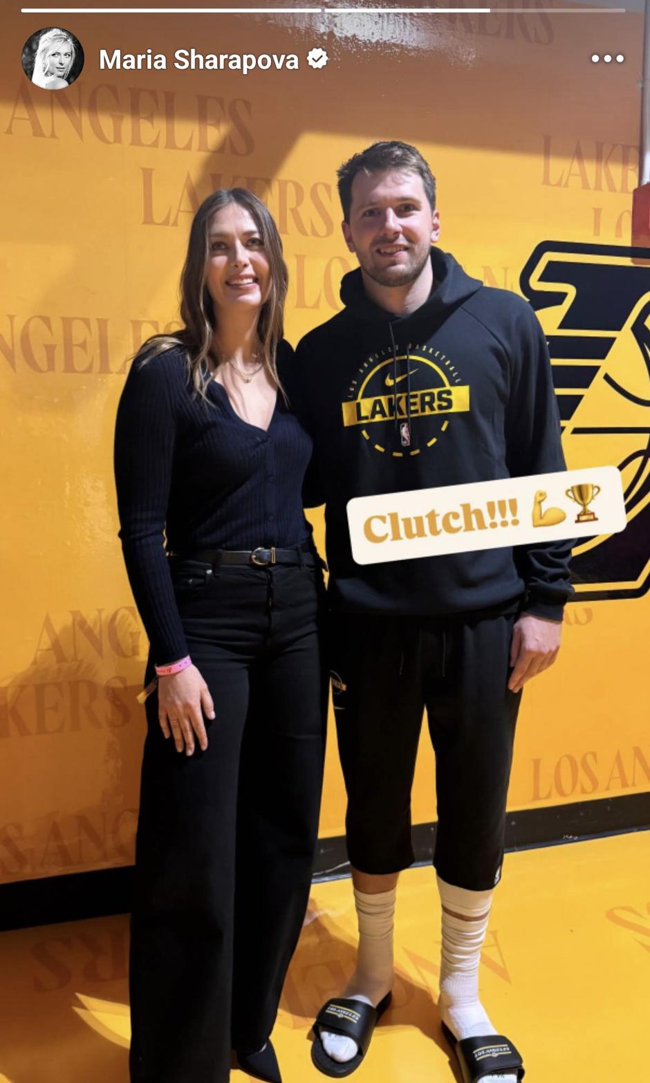 Luka Dončić in Marija Šarapova | Avtor: Facebook