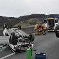 Prometna nesreča na avtocesti 