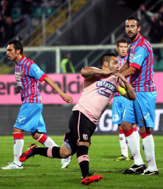 Miccoli Palermo Catania derbi Serie A Italija prvenstvo liga