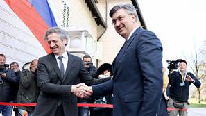 srečanje Robert Golob Andrej Plenković