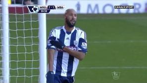 Anelka West Ham United West Bromwich Albion WBA Premier League proslavljanje pro