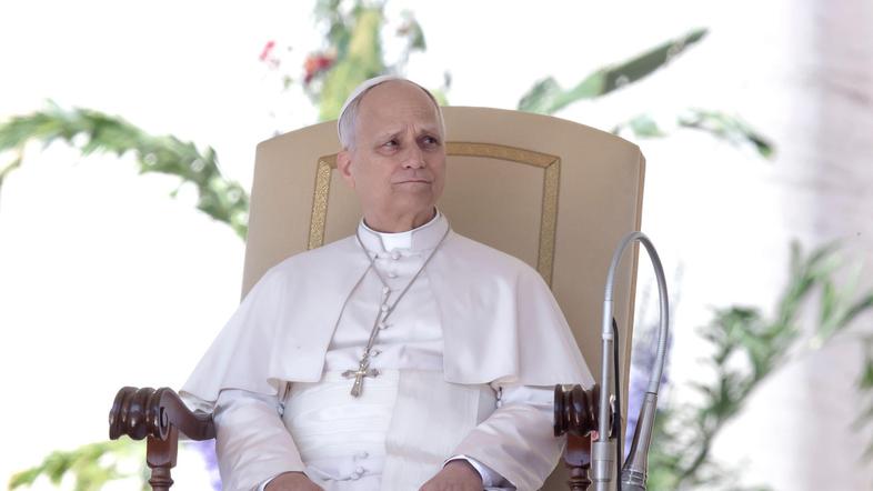 papež Leon XIV. med avdienco