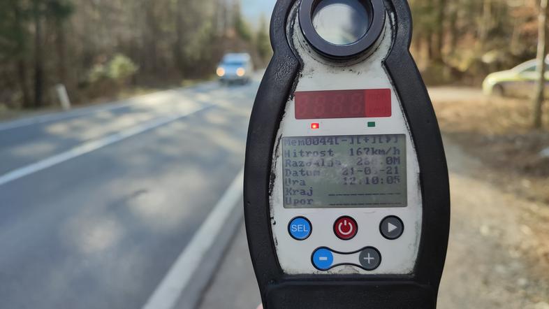 Hitrost policija merilnik radar