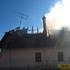 Požar hiše v Trati