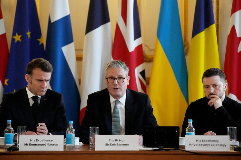 Starmer, Macron in Zelenski v Londonu | Avtor: Profimedia