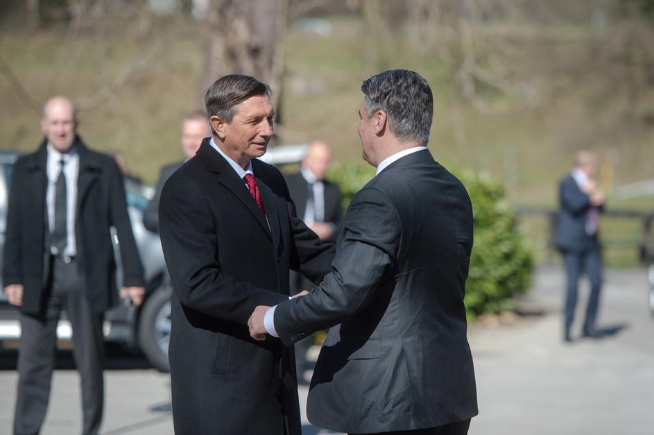 Borut Pahor in Zoran Milanović