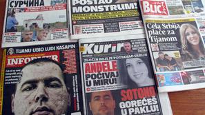 naslovnice srbskih medijev