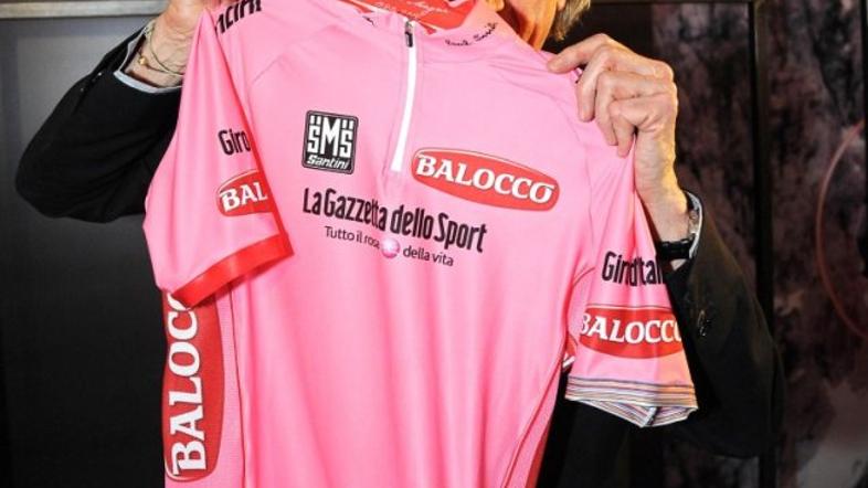 Paul Smith modni oblikovalec Giro rožnata majica kolesarska dirka po Italiji Mil