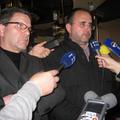 Konrad Kuštrin in Pero Zanchi sta imela novinarsko konferenco kar ob točilnem pu