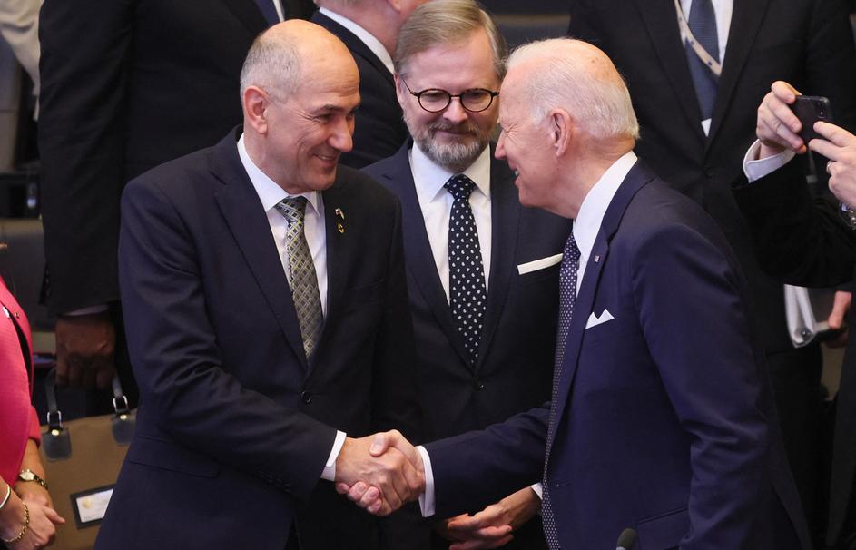 Janez Janša in Joe Biden