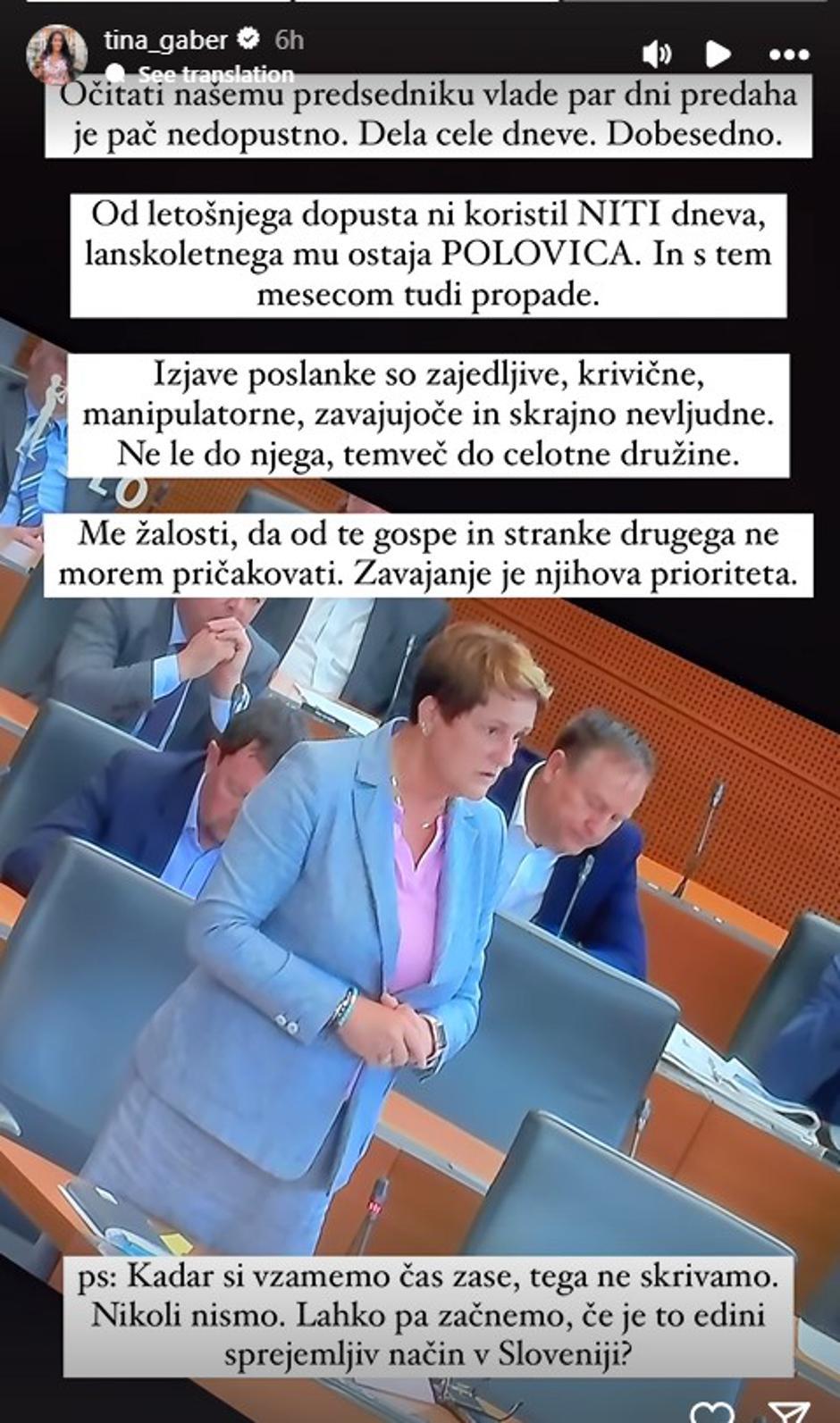 Tina Gaber | Avtor: Instagram